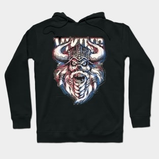 Scary Evil Zombie Viking Skull Hoodie